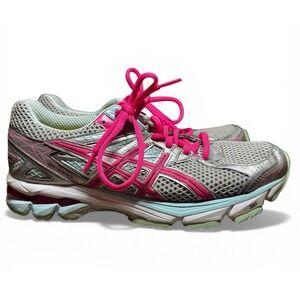 ASICS GT-1000 Women's Size 10 Running Shoes Gray Pink Athletic